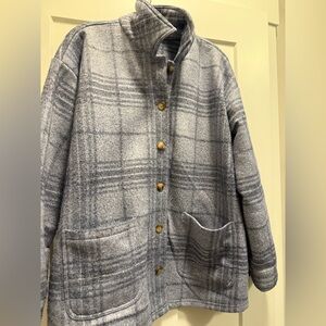 J. Jill Gray and Blue Plaid Jacket